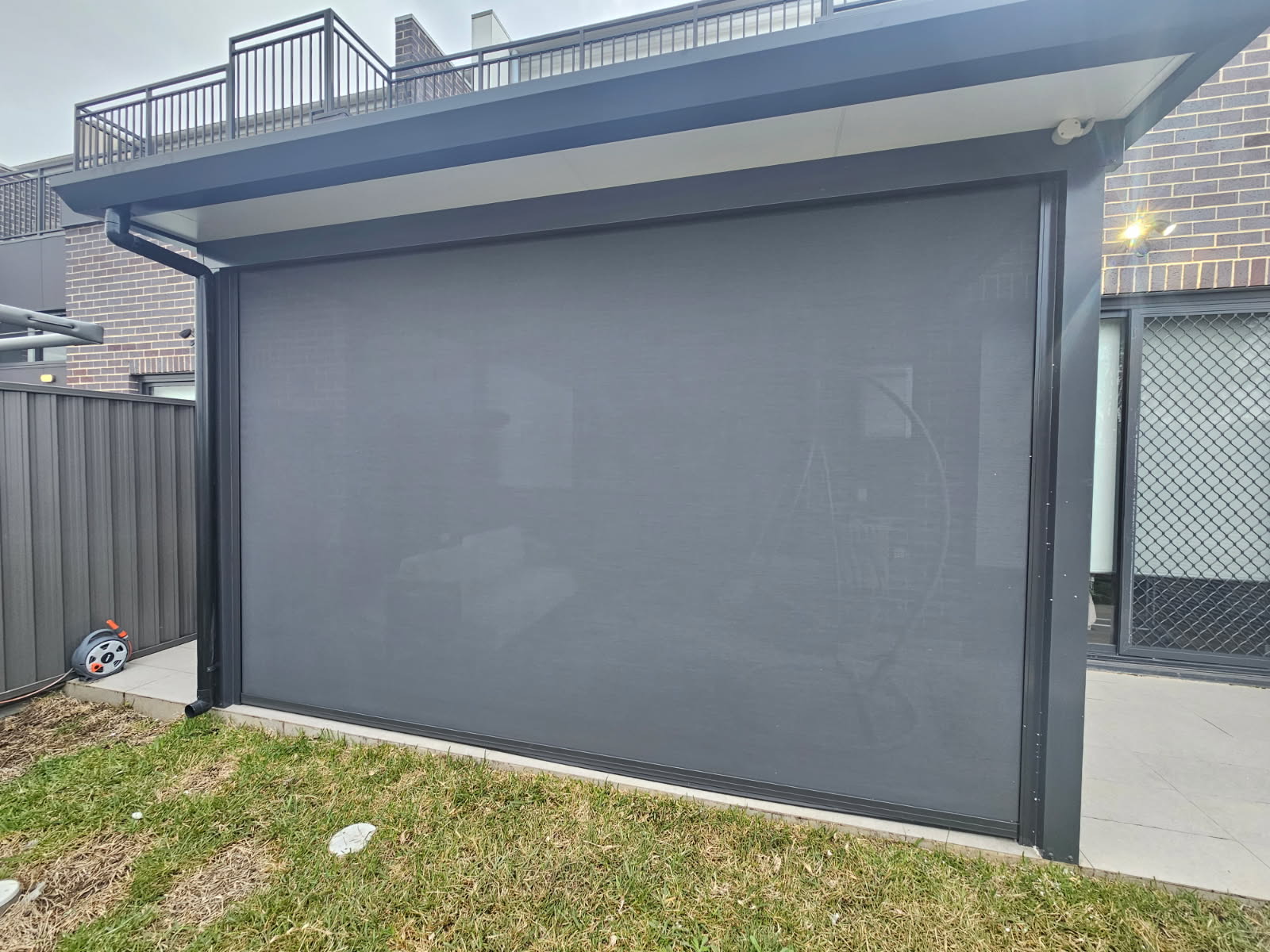 AJW Outdoor Blinds installation example